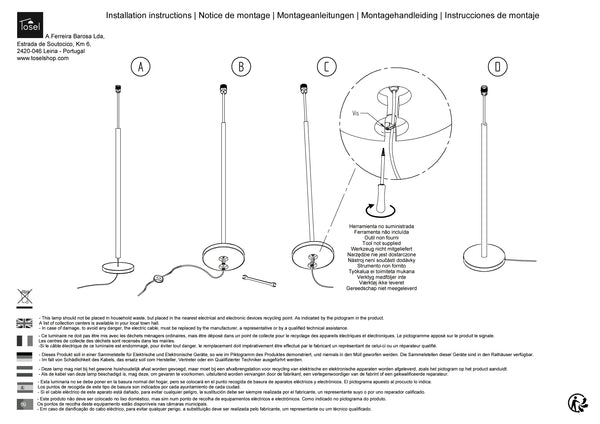 Lampadaires Instructions