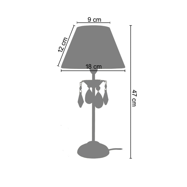 Lampe a poser PAMPILLES 18cm - 1 Lumière