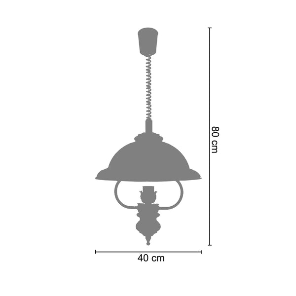 <transcy>Suspensão M&B BOIS VERRE  40cm - 1 Luz </transcy>