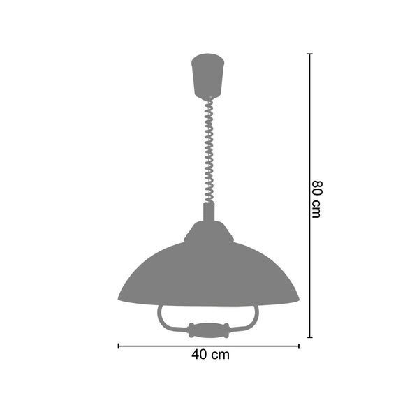 <transcy>Suspensão M&B BOIS VERRE  40cm - 1 Luz  </transcy>