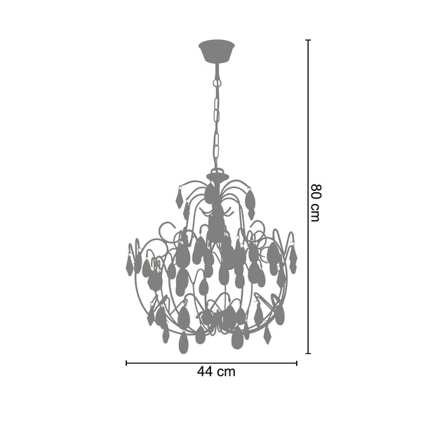 Lustre PAMPILLES  44cm - 1 Lumière