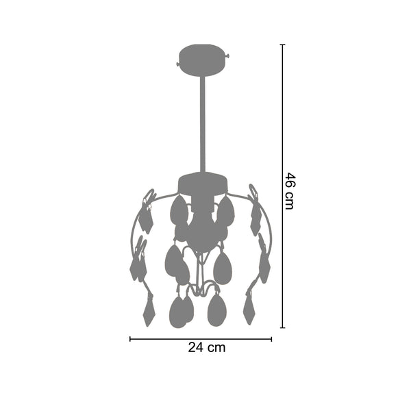 <tc>Candeeiro de teto PAMPILLES 24 cm - 1 luz</tc>