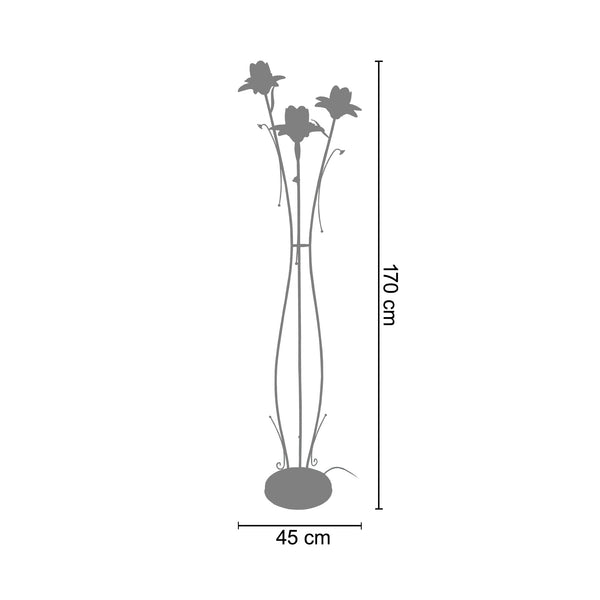 <tc>Candeeiro Pé Alto TULIPANO 45cm - 3 Luzes  </tc>