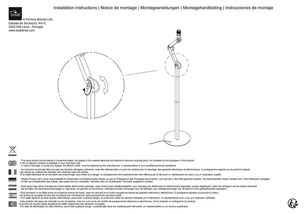 Lampadaires Instructions