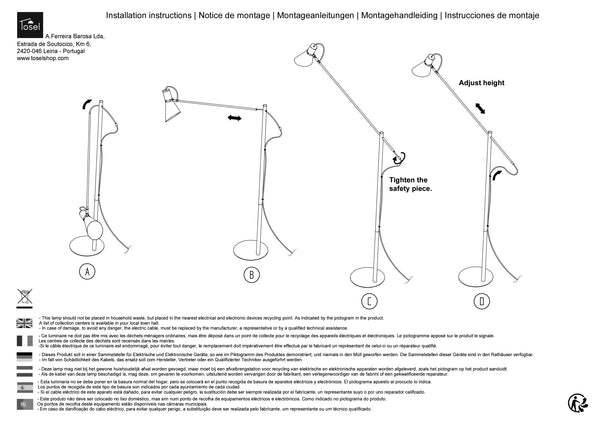 Lampadaires Instructions