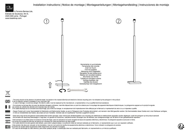 Lampadaires Instructions