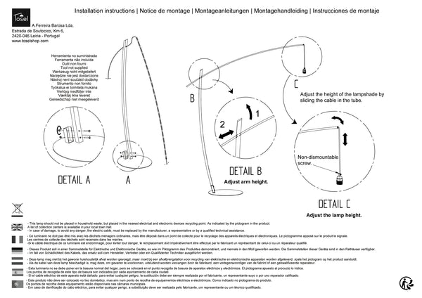 Lampadaires Instructions