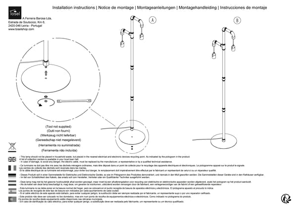 Lampadaires Instructions