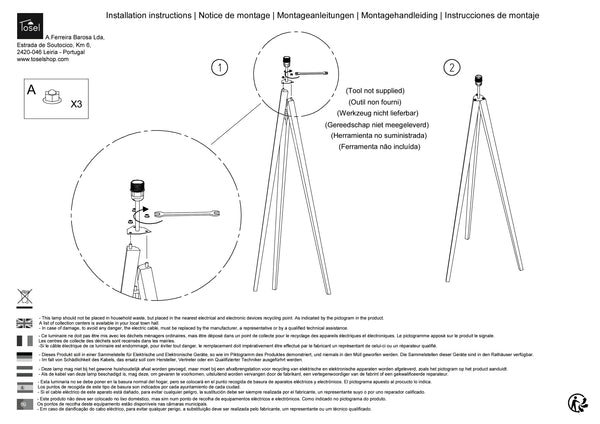 Lampadaires Instructions