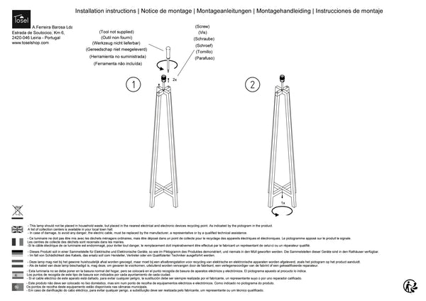 Lampadaires Instructions