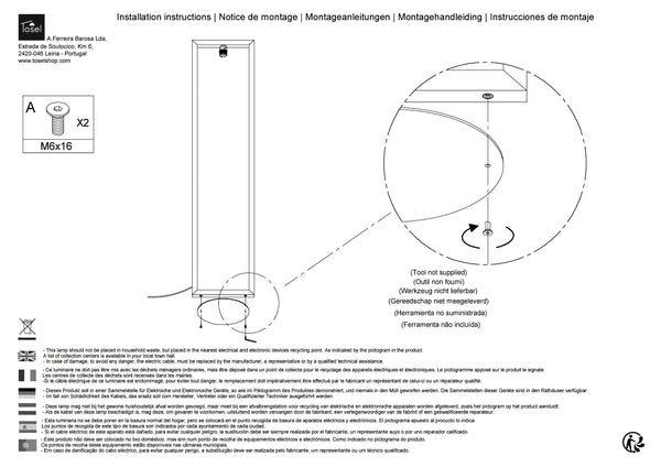 Lampadaires Instructions