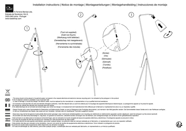 Lampadaires Instructions