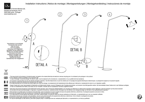 Lampadaires Instructions