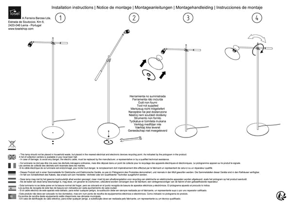 Lampadaires Instructions