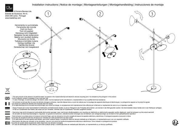 Lampadaires Instructions