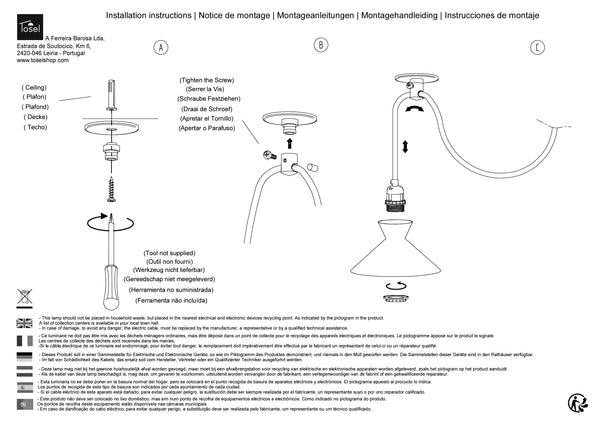 Suspension et plafon Instructions