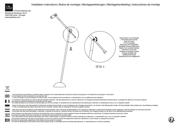 Lampadaires Instructions