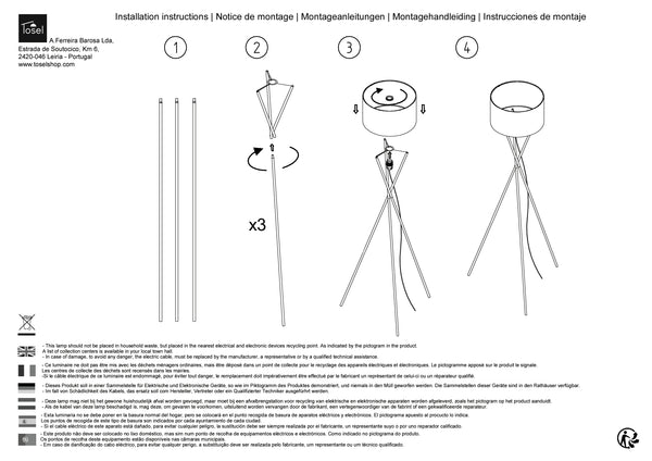 Lampadaires Instructions