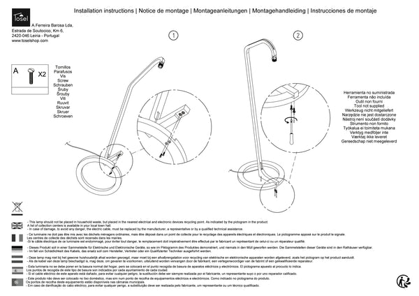 Lampadaires Instructions