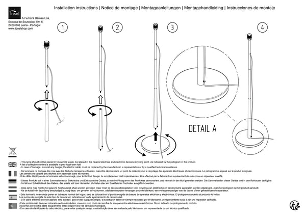 Lampadaires Instructions