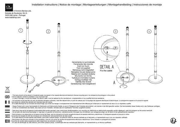 Lampadaires Instructions