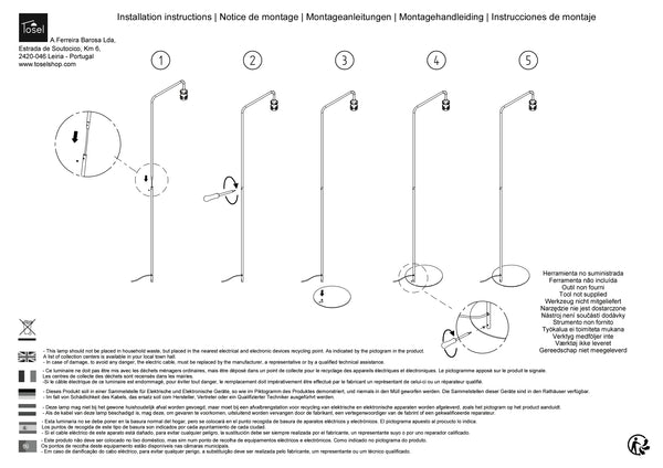 Lampadaires Instructions