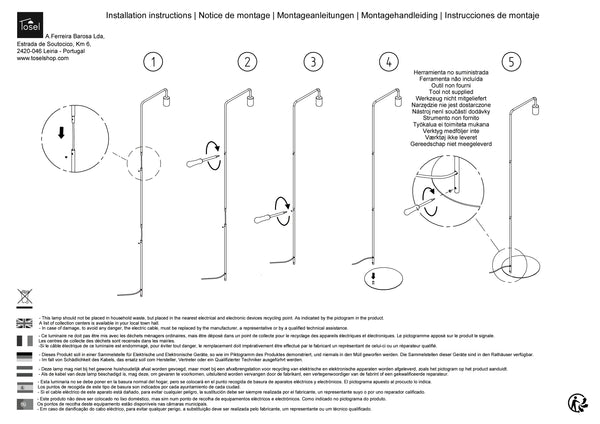 Lampadaires Instructions