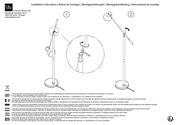 Lampadaires Instructions