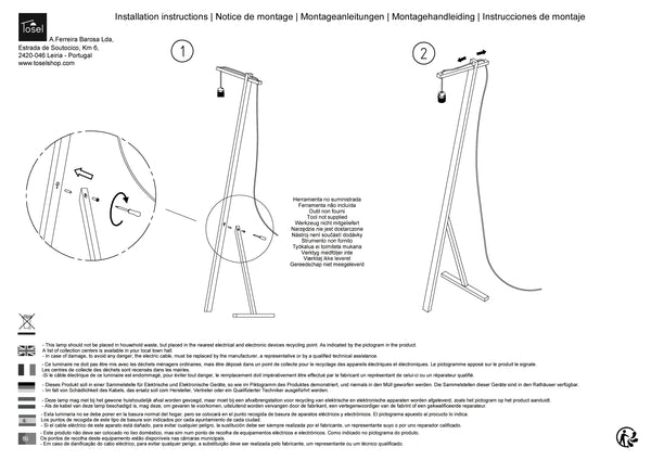 Lampadaires Instructions