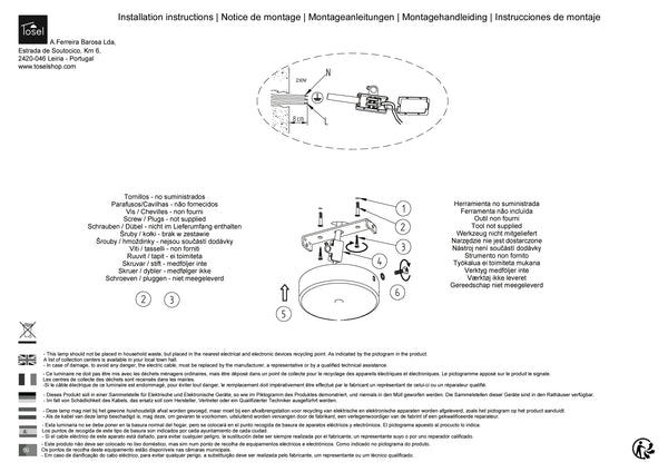 Suspension et plafon Instructions