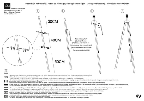 Lampadaires Instructions