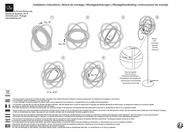 Lampadaires Instructions