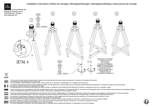 Lampe a poser Instructions