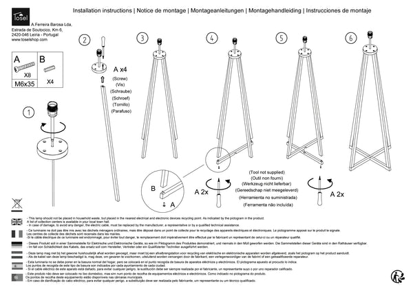 Lampadaires Instructions