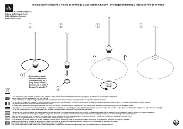 Suspension et plafon Instructions