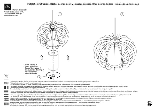 Suspension et plafon Instructions