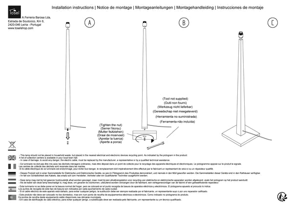 Lampadaires Instructions