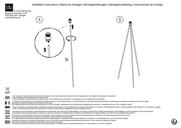 Lampadaires Instructions