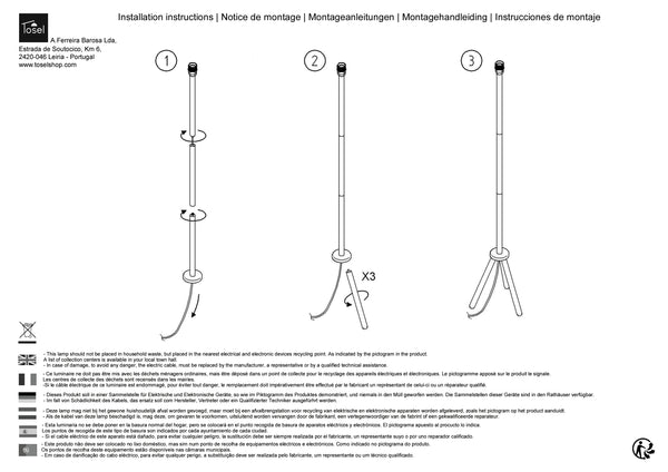 Lampadaires Instructions