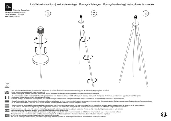 Lampadaires Instructions