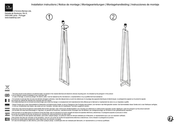 Lampadaires Instructions